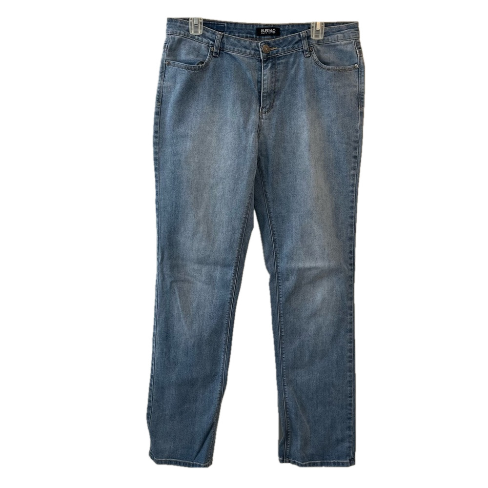 Buffalo Jeans Light Wash Denim Women's 32 Size 10 Low Rise Y2K - Picture 1 of 10